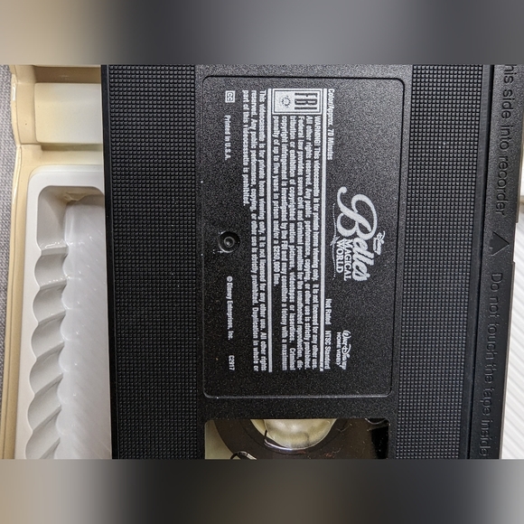 Disney Lot Of 2 VHS Beauty & the Beast A Enchanted Christmas Swan Princess Tapes - Picture 8 of 12